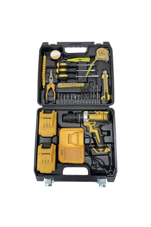 Masina de gaurit si insurubat (bormasina) 48V/8Ah, 2 acumulatori, 30 accesorii incluse, Mandrina 13mm + Geanta de transport [1]