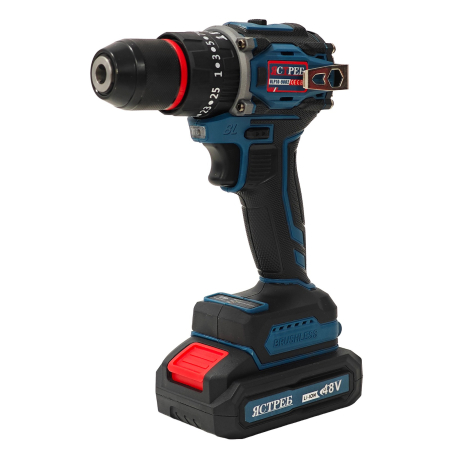 Mașină de găurit și înșurubat cu acumulator DDT JCTPEB HLP10-9002, Brushless, 48V, 2 acumulatori, cuplu reglabil, sistem autoblocaj,  valiză de transport [7]