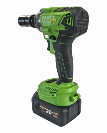 Masina de insurubat cu acumulator, cu impact, Procraft PWA20, 20V, 4 Ah, Brushless [2]