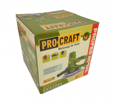 Masina de slefuit pereti Procraft EX950EL, 710W, 180mm, 1200-2500RPM, aspirator + sac [8]