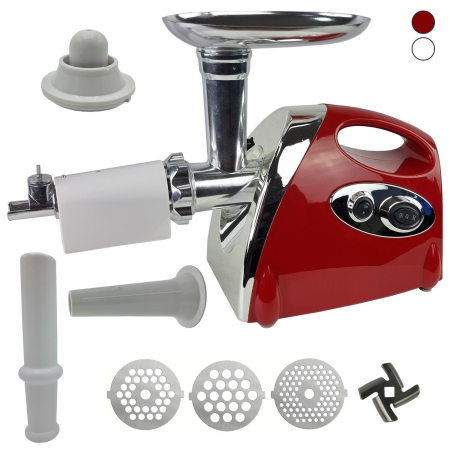 Masini de tocat - Masina de tocat carne 4 in 1  YPAN, 3000W, accesoriu suc de rosii, carnati, chitfele, 3 site, functia revers, motor cupru