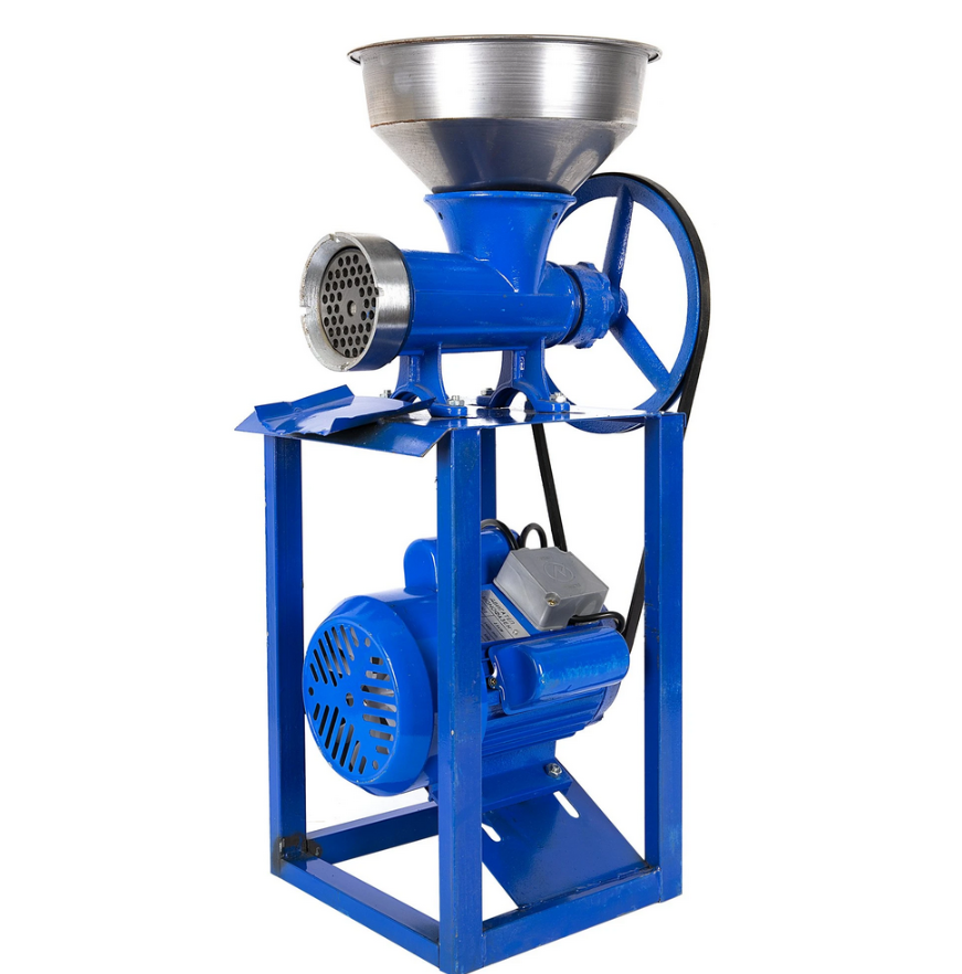 Masina de tocat carne cu palnie si motor electric Nr.32 Altai, 2.5KW, 1400RPM, Fonta, Albastra [0]