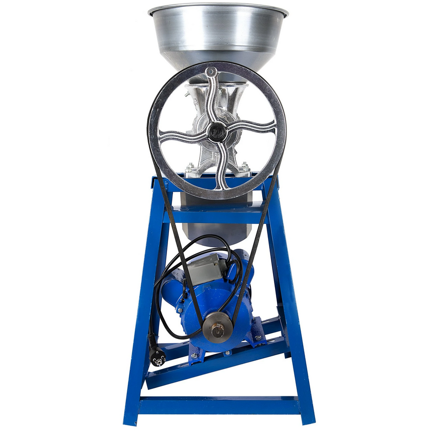 Masina de tocat carne cu palnie si motor electric Nr.32 Altai, 2.5KW, 1400RPM, Aluminiu, Argintie/ Albastra [1]