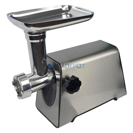 Masina de tocat carne, electrica, 2800W, Functie Reverse, 3 site incluse, Accesoriu carnati, Accesoriu chiftele, Inox [2]