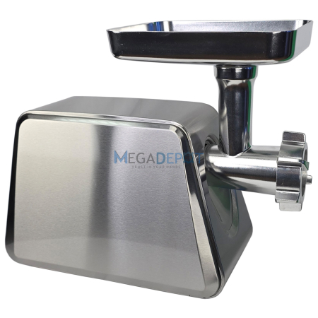 Masina de tocat carne, electrica, 4000W, Functie Reverse, 3 site incluse, Accesoriu carnati, Accesoriu chiftele, Inox [2]