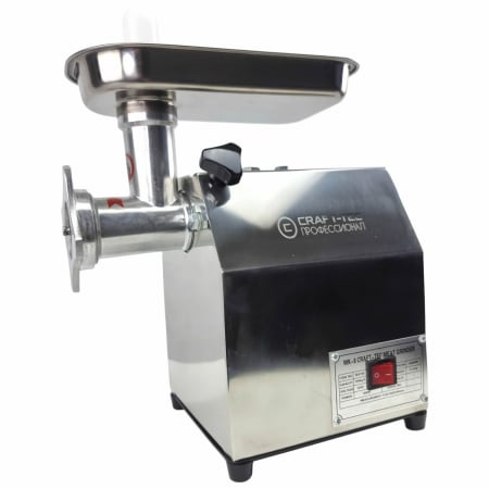 Masina de tocat carne, profesionala, Craft-Tec MK-8, 800W, 100 Kg/h, Inox [1]