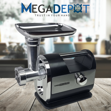 Masina de tocat carne Ypan Mencoza, 2800W, design modern, 3 site, accesoriu pentru carnati, accesoriu chiftele, motor cupru [3]