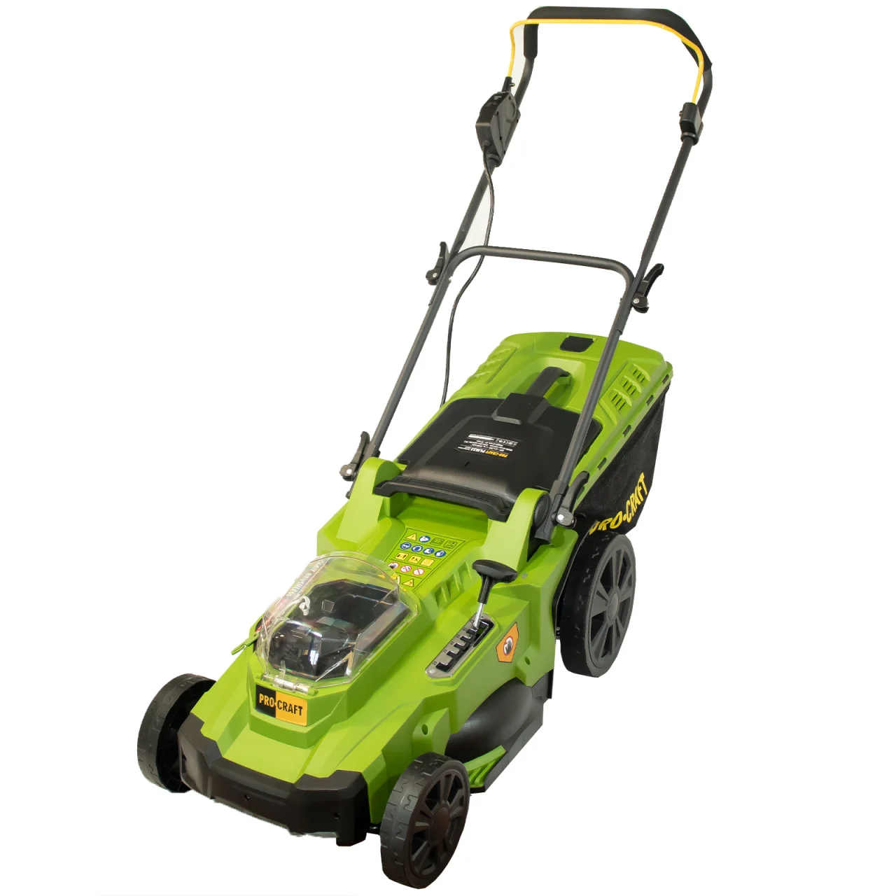 Motocoase & Masini de tuns iarba - Masina de tuns iarba pe 2 acumulatori ProCraft  20V, 3300RPM, Capacitate cos 50L, 6 nivele inaltime (FARA ACUMULATOR SI FARA INCARCATOR)