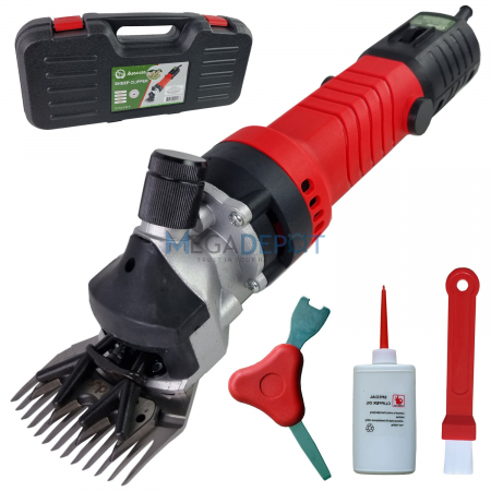 Masini tuns animale - Masina de tuns oi Mencoza™ Lider, 1100W, electrica, 5 viteze, accesosii incluse, 3000rpm, lame ascutite laser