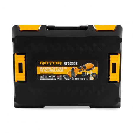 Masina de tuns oi pe acumulator Rotor, Putere 200W, 800RPM, Capacitate 21V/1.5Ah, 2 acumulatori inclusi [8]
