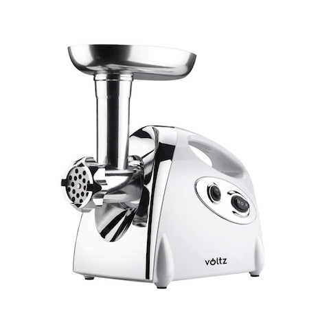 Masina electrica de tocat Voltz V51991A, 1400W, accesoriu rosii, 3 site, Alba [1]