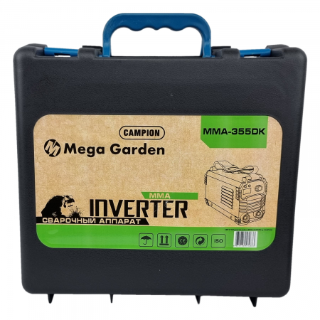 Aparat de sudura tip invertor MegaGarden MMA 355DK, 355Ah + Masca cristale lichide, Accesorii Incluse [3]