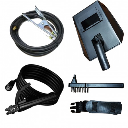 Aparat de sudura tip invertor MegaGarden MMA 355DK, 355Ah + Masca cristale lichide, Accesorii Incluse [5]