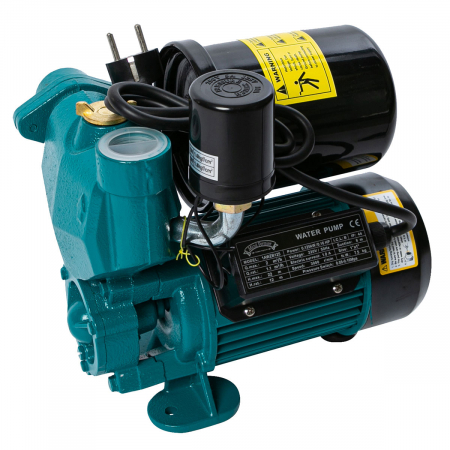 Pompe - Minihidrofor Micul Fermier 1AWZB125, 0.37KW, 3000RPM, Adancime 8m, Refulare 22m, Debit 2mc/h