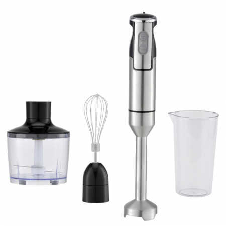 Mixere bucatarie/ Blendere - Mixer vertical tip blender 3in1 Oliver Voltz OV51112JSC, 1500W, 2 Viteze, Lame otel inoxidabil, Capat detasabil, Mixer/Tel/Pahar