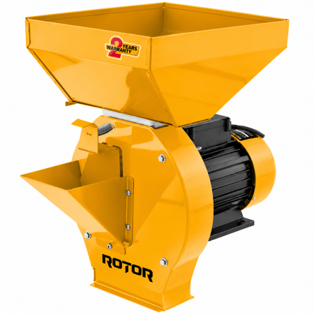 Agro & Zootehnie - Moara electrica multifunctionala Rotor, 3900W, 2850RPM, Cuva 15L, Productivitate 200Kg/h, 4 site incluse