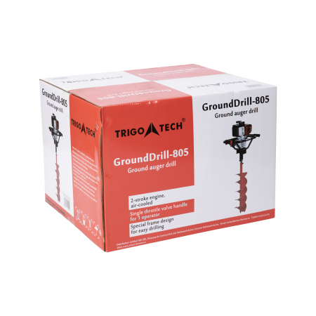 Motoburghiu (foreza) pentru pamant Trigo Tech Micul Fermier GF-1058, 1.5kW, 2timpi, 3000RPM, Fara burghiu inclus [9]