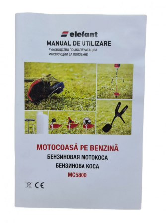 Motocoasa pe benzina ELEFANT MC5800, 4 Timpi, 62CC, 4 Sisteme Taiere, 8 Accesorii Incluse [14]