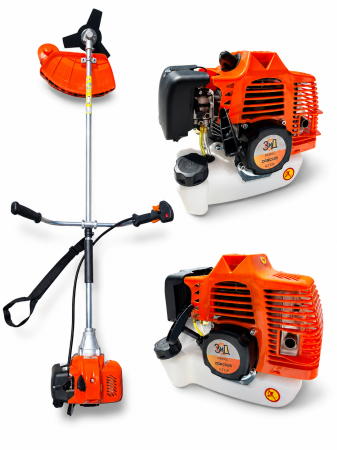 Motocoasa pe benzina ZID ZGBC525, 6.7CP, 52CC, 16000RPM, Accesorii incluse [2]