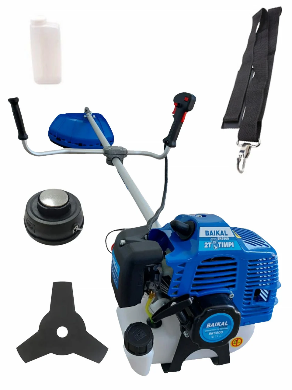 Motocoase pe benzina - Motocositoare Baikal BK5500, 4.7CP, 52CC, 10000RPM, Accesorii incluse