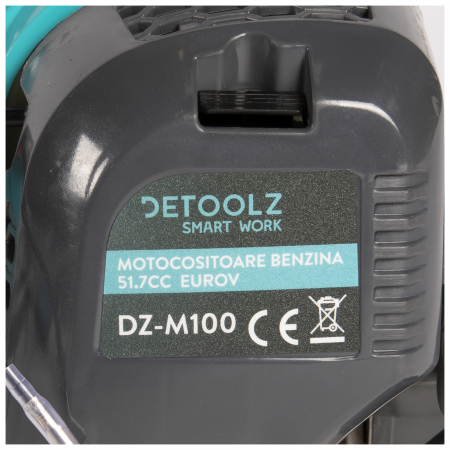 Motocositoare benzina Euro V Detoolz DZ-M100, 1.9CP, 51.7CC, 2 sisteme taiere, 420mm fir, 250mm lama [2]