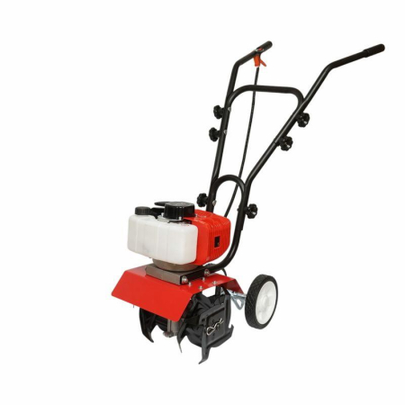 Motocoase & Masini de tuns iarba - Motocultor pe benzina cu roti, 8.5CP, motor 2T, 300mm latime, Accesorii incluse