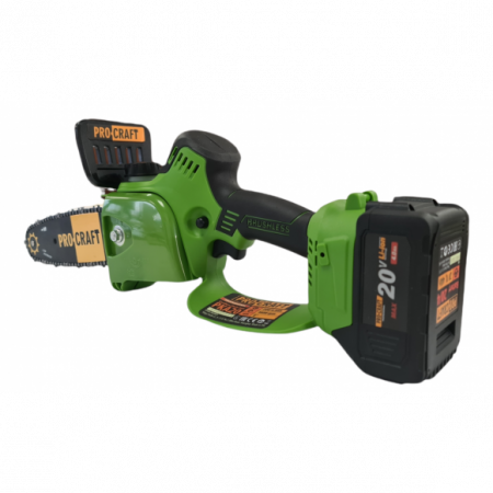 Fierastrau de mana pe acumulator, Procraft PKA20, Li-ion, 20 V, 4.0 Ah, 4600 RPM, Brushless, Lama 24 cm (acumulatorul nu este inclus) [4]