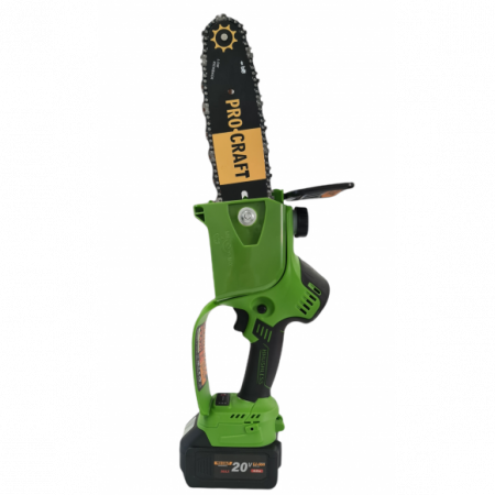 Motofierastraie - Fierastrau de mana pe acumulator, Procraft PKA20, Li-ion, 20 V, 4.0 Ah, 4600 RPM, Brushless, Lama 24 cm (acumulatorul nu este inclus)