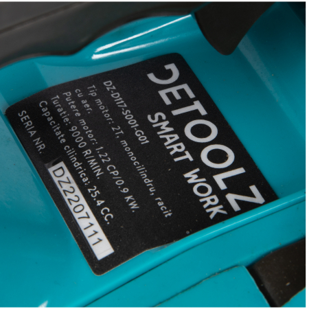 Motofierastrau (drujba) de constructii Detoolz DZ-D117, 2T 25CC 1.2CP 2L12"-2L E5 [8]