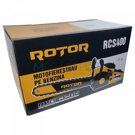 Motofierastrau (drujba) pe benzina de mana Rotor RCS400, 4300W, 5.8CP, 3600RPM, 52cm³, Lama 38cm [2]