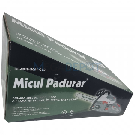 Motofierastrau (drujba) pe benzina Micul Padurar 5600 E5 1L16"-1L, 2T, 2.5CP, 49CC, Super Easy Start [2]