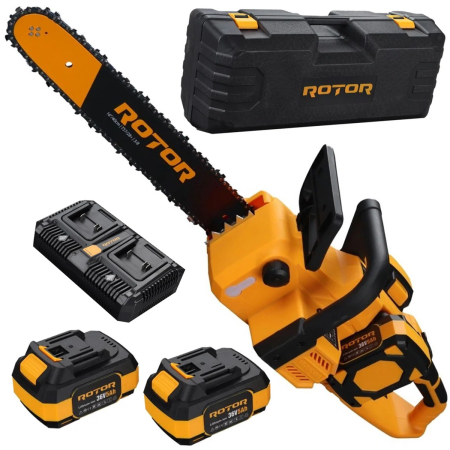 Motofierastraie - Motofierastrau pe acumulator Rotor, Capacitate acumulator 36V/5Ah, Viteza taiere 26m/s, 6000RPM, Lama 40cm