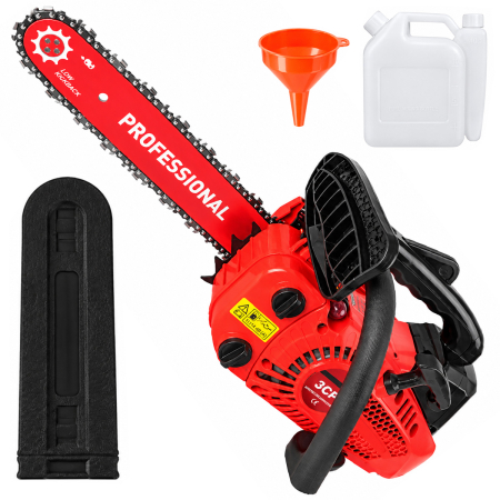 Motofierastraie pe benzina - Motofierastrau pe benzina, pentru constructii, 3.5CP, Lama 12", 2 Lanturi, Accesorii incluse