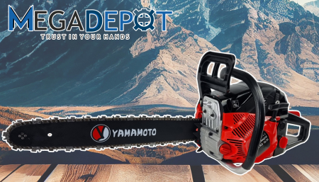 Motofierastrau pe benzina YAMAMOTO YM 5.5, 5.5CP, 2 lame 40-45cm, 2 lanturi 32-36 dinti, consum redus [5]