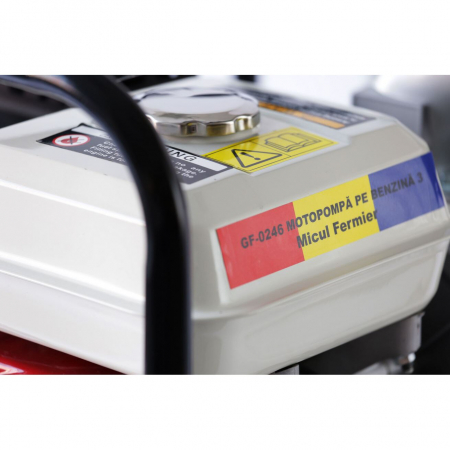 Motopompa pe benzina Micul Fermier GF-0246, 4 timpi, 3", 4.8kW, 6.50CP, Adancime 8m, Refulare 28m, Debit 45mc/h [2]