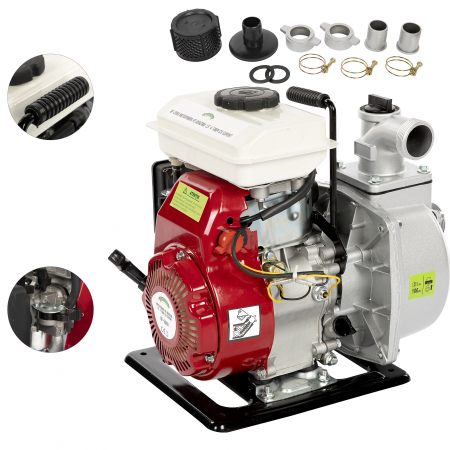 Motopompa pe benzina Micul Fermier GF-2060, 4 timpi, 1.5", 2.6KW, 3.5CP, Adancime si refulare 7m, Debit 18 mc/h [1]