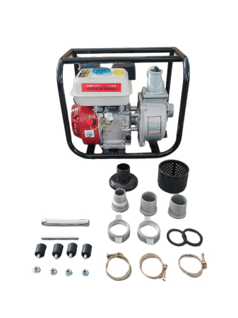 Motopompa pe benzina Ural WP-20, 7.5CP, 4T, 3600RPM, 35m³/h, 8m, 2"+ Reductie 1.5" [1]