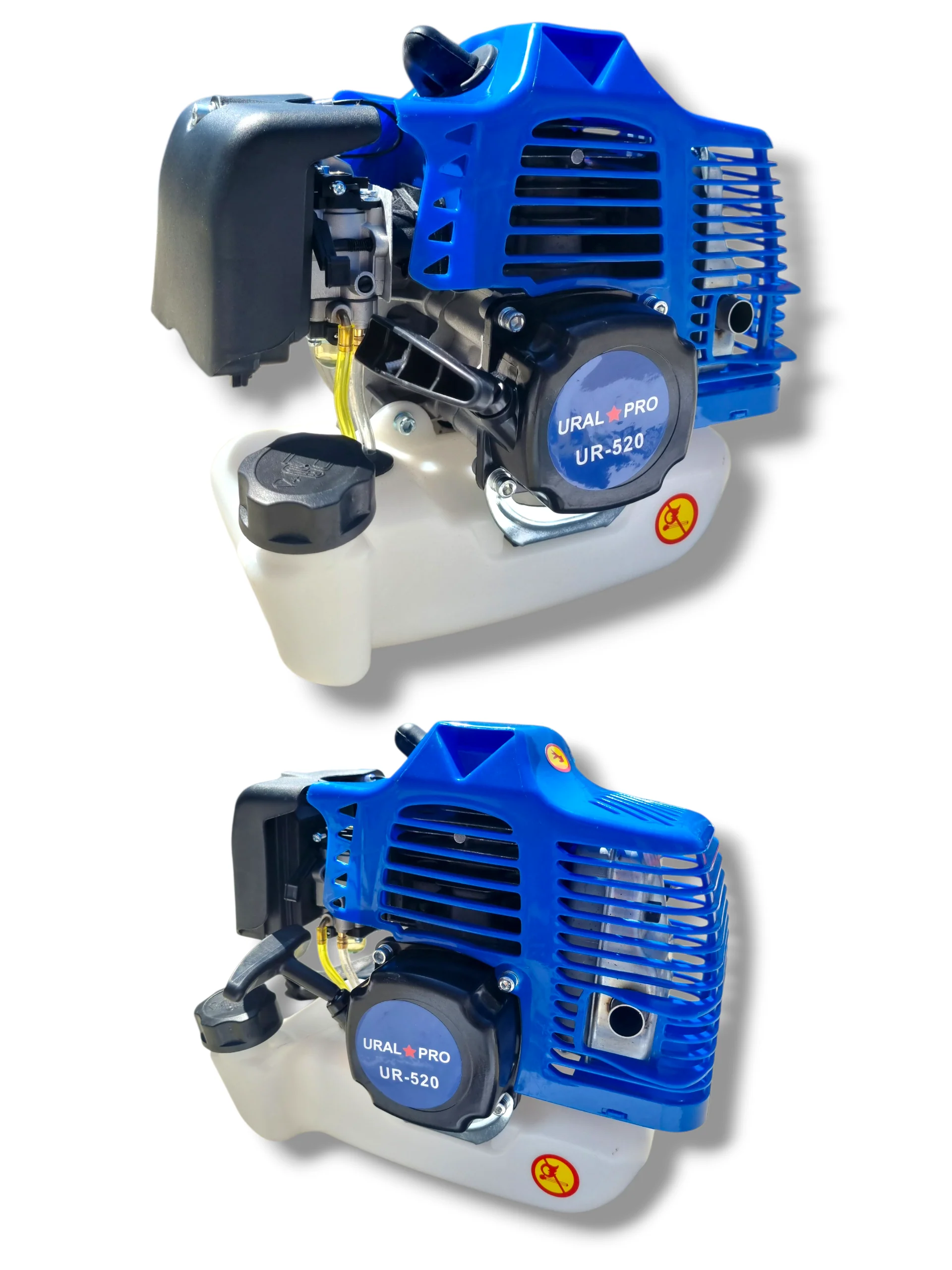 Motocoasa pe benzina Ural Pro UR-520, 8CP, 52CC, 19000RPM, Accesorii incluse [2]