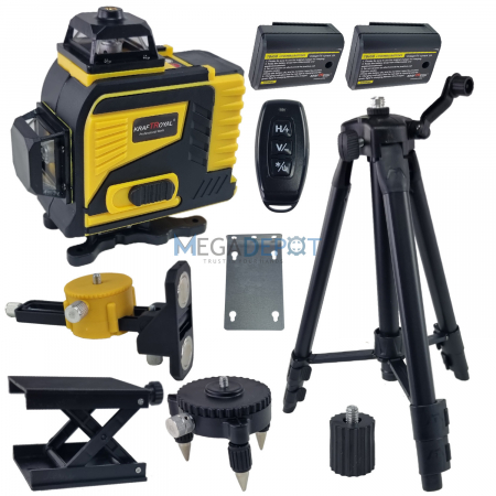 Nivela Laser Kraft Royal 4D, 16 linii, 360 grade, laser verde [0]