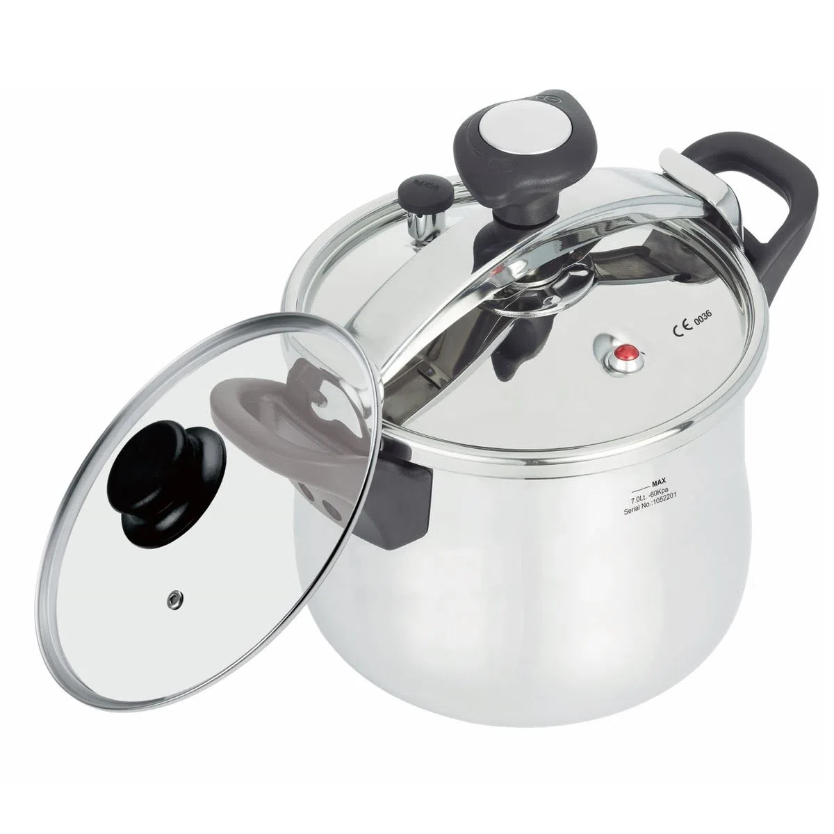 Oala cu presiune Rosberg R51311A7, Inox, 7L [1]