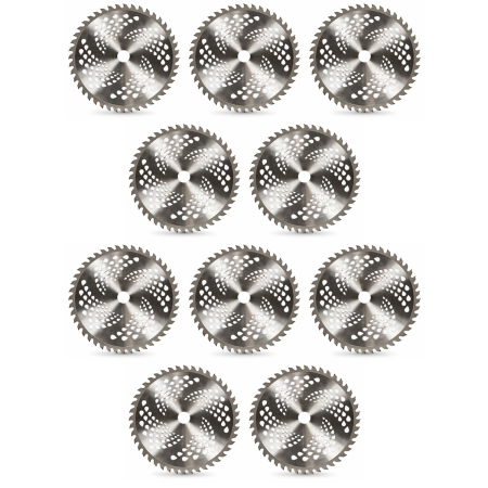Accesorii pentru motocoase - Pachet 10 x Disc de taiere pentru motocoasa, otel premium,  255x25.4x40T