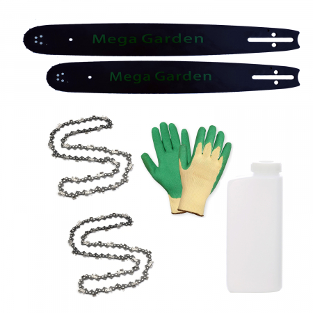 Pachet MegaGarden Motofierastrau Profesional 7CP + Invertor sudura MMA 335 + Masca automata, cabluri 3 metri, 2 lame si 2 lanturi [16]