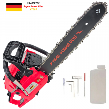 Pachet Motofierastrau pe benzina, drujba, Craft-Tec Super Power Plus, X7500, 7.5CP, EasySmartStart, lama 40cm, ungere automata [3]