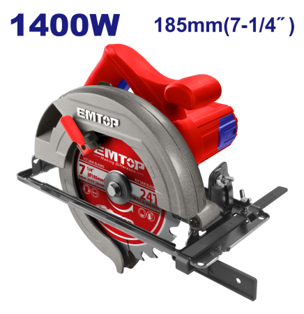 Pachet promo Fierastrau circular electric 1400W, 185mm + Slefuitor electric cu vibratie, 240W, baza 110x100mm [1]