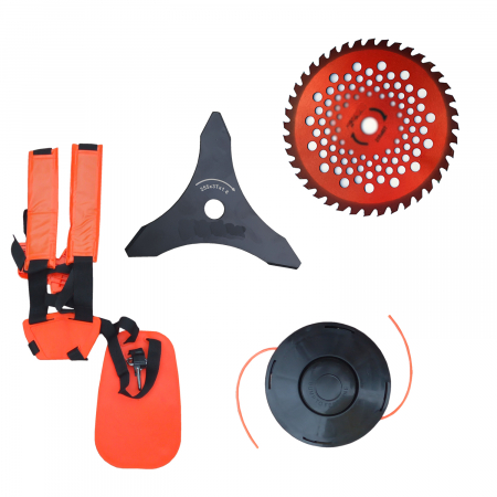 Motocoasa PANDORA 5CP, 3 Tipuri de Taiere, Ham Dublu [1]