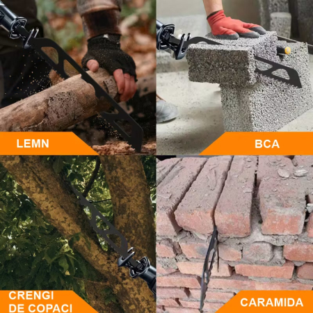 Panza fierastrau sabie pentru zidarie, caramida, lemn, bca,  Mencoza, 505mm, lama si dinti din carbura [3]