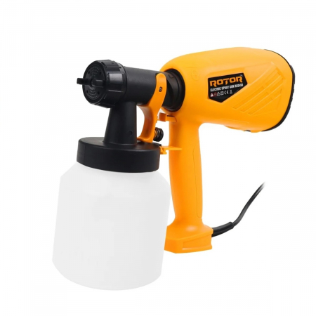 Pistoale de vopsit - Pistol de vopsit Rotor 450W, Debit 650 ml/min., Volum recipient 800 ml, 3 duze incluse
