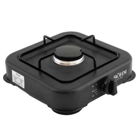 Uz casnic - Plita cu 1 ochi BOHM, 2.2kW, GPL, Aprindere manuala, Negru