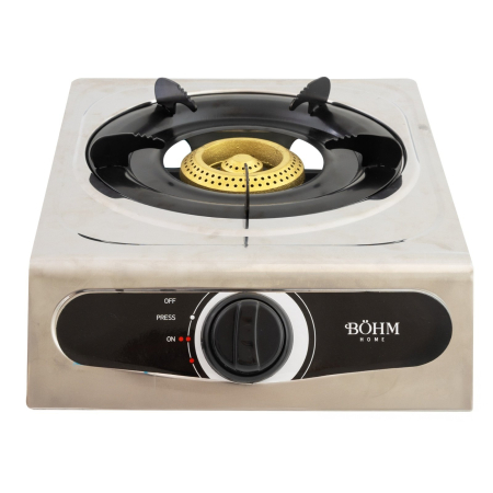 Plita cu 1 ochi BOHM, 2.3kW, Diametru arzator 90mm, GPL, Aprindere electrica, Chrome [1]