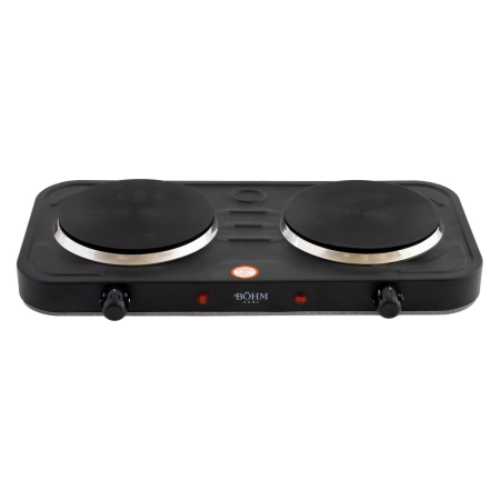 Plita electrica dubla BOHM, 2000W, 2 arzatoare, Dimensiune plita 155mm, Negru [1]